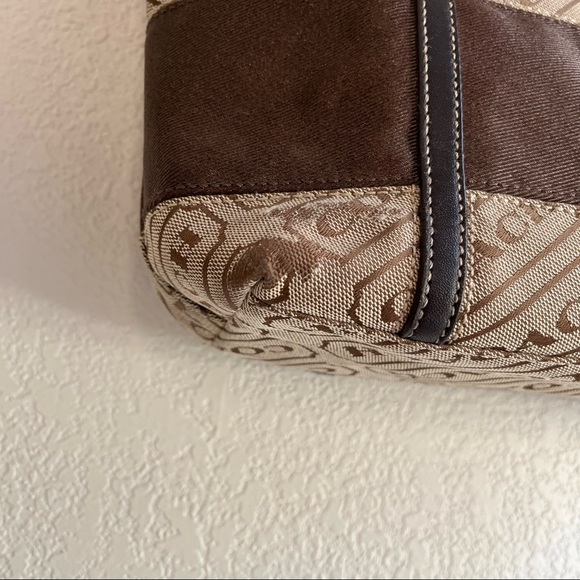 COACH Lozenge Tote Shoulder Bag Medium with Zipper Closure - Picture 13 of 16